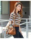 Bolsa Couro PU Alça Superior Grande | Frete Grátis 🔥