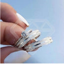 Par Aliança e Solitário | Caixa Veludo Compromisso Frete Grátis 🔥