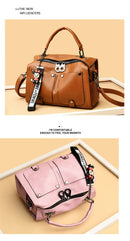 Bolsa Couro PU Alça Superior Grande | Frete Grátis 🔥