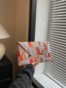 Bolsa Quadrada Padrão Geométrica | Frete Grátis 📦