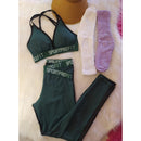 Conjunto Fitness Feminino Legging e Top Com Elástico - Frete Grátis 🔥
