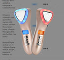 Ultrasonic crioterapia com quente frio martelo, LED Photon, Encolher Poros, Facial Lifting, Vibração Massager, ultra-som Eye Skin Care Device