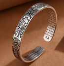 Retro tailandês prata sorte sorte transferência pixiu copper moeda pulseira masculina