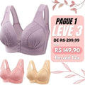 sutiã de botão de tamanho grande