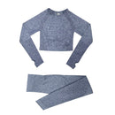 Conjunto Feminino Fitness Yoga Manga Longa Virtual Store - 2 peças